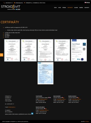 CERTIFIKÁTY