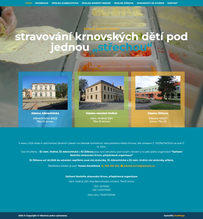 Školní jídelny Krnov