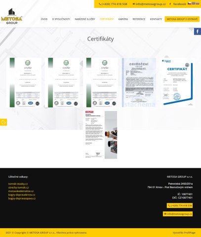 CERTIFIKÁTY